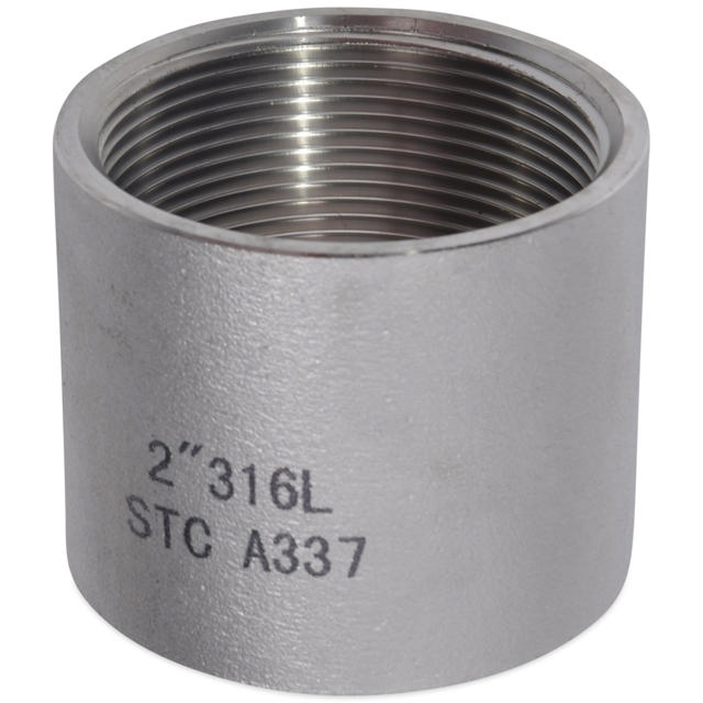Threaded Fitting, Stainless, ISO 4144, Coupling, 1/8", AISI316L