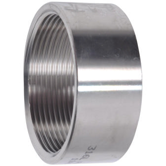 Threaded Fitting, Stainless, ISO 4144, Coupling half length, 1/4", AISI316L