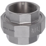 Threaded Fitting, Rustfri, ISO 4144, Union m/teflon pak., 2 1/2", AISI316