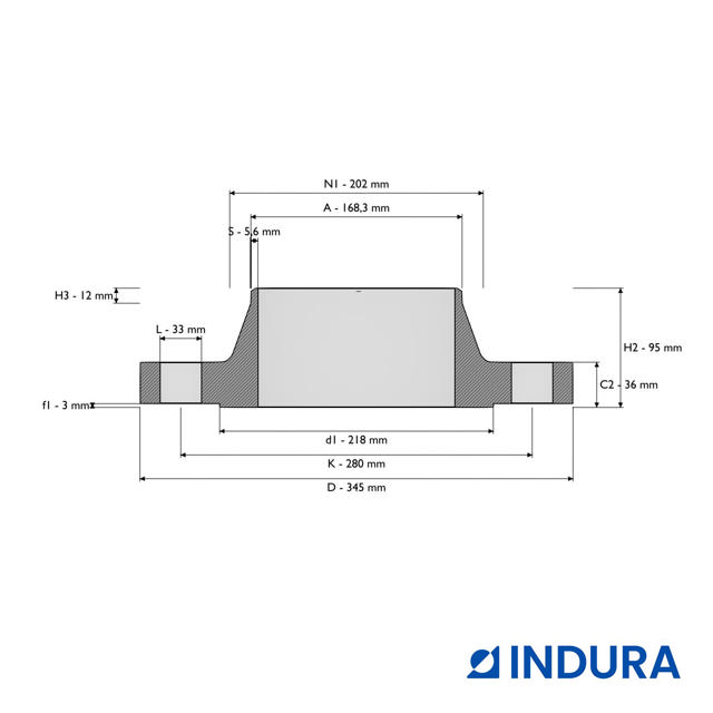 Weld-neck flange