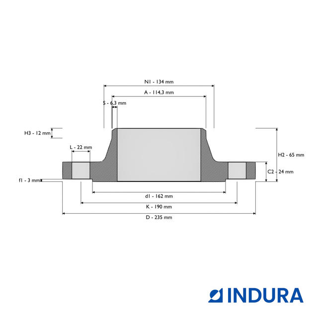 Weld-neck flange