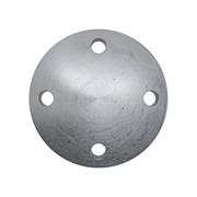 Flanges, Cynkowane ogniowo, Stal węglowa, EN 1092-1, Kołnierz zaślepiający, T:05, PN10-16, A, DN50, S235JR, 1.0038, 