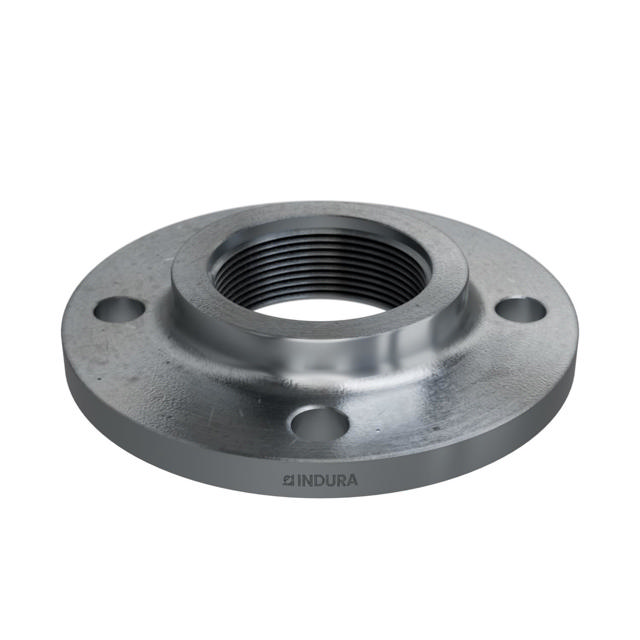 Flanges, HDG, Carbon, EN 1092-1, Threaded flange, T:13, PN6, B1, DN50, 2", P250GH, 1.0460, 