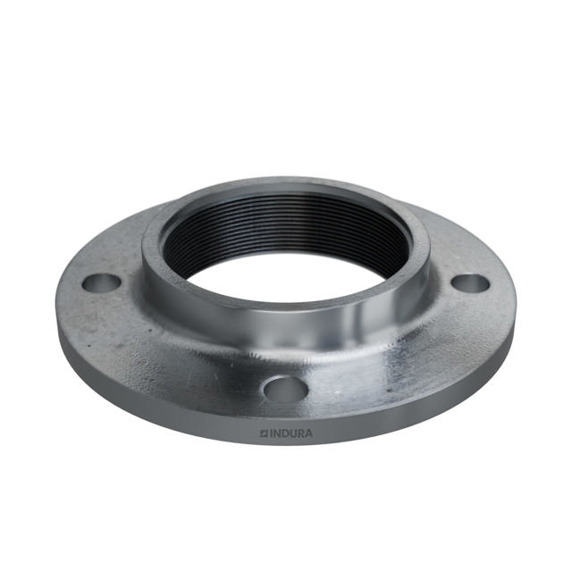 Flanges, HDG, Carbon, EN 1092-1, Threaded flange, T:13, PN6, B1, DN100, 4", P250GH, 1.0460, 