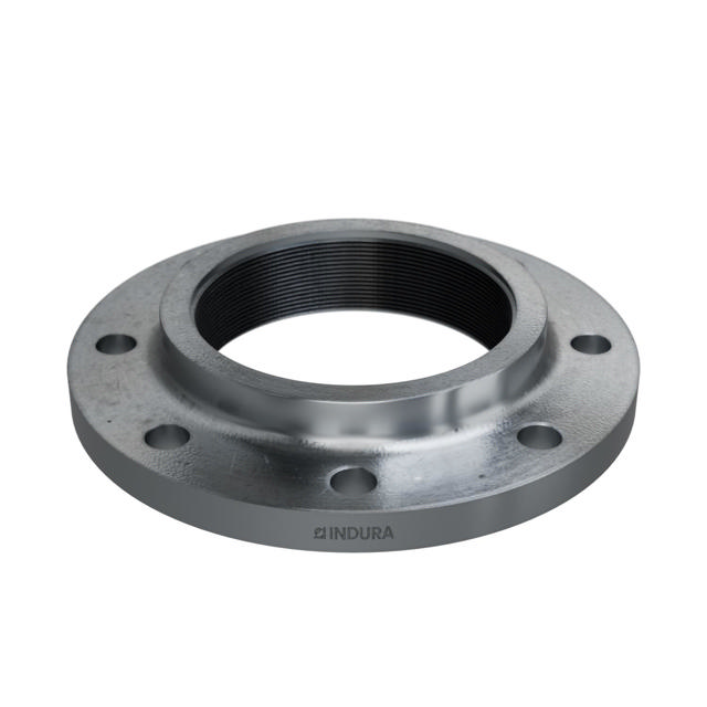 Flanges, HDG, Carbon, EN 1092-1, Threaded flange, T:13, PN10-16, B1, DN125, 5", P250GH, 1.0460, 