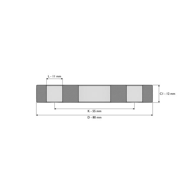 Plate flange