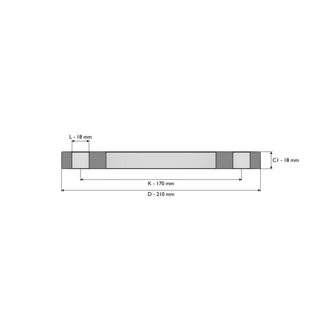 Plate flange