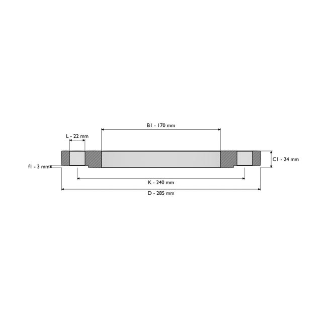 Plate flange