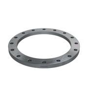 Flanges, HDG, Sort, EN 1092-1, Løsflange, T:02, PN10, A, DN400, 400,0, S235JR, 1.0038, 