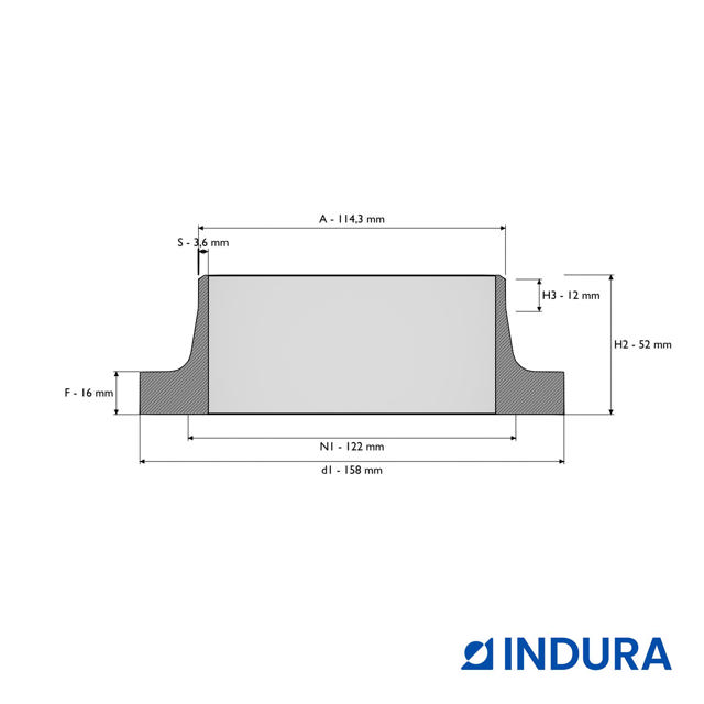 Weld-neck collar