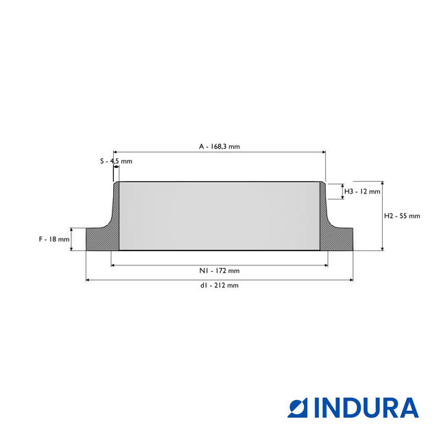 Weld-neck collar