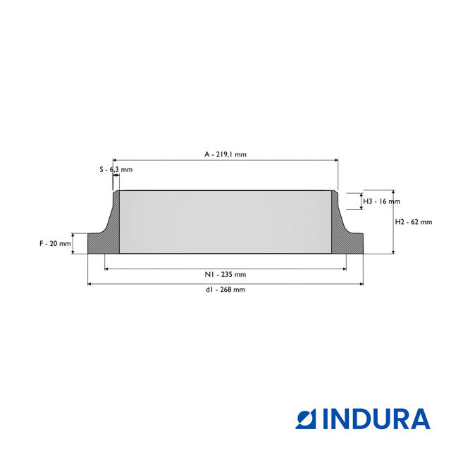 Weld-neck collar