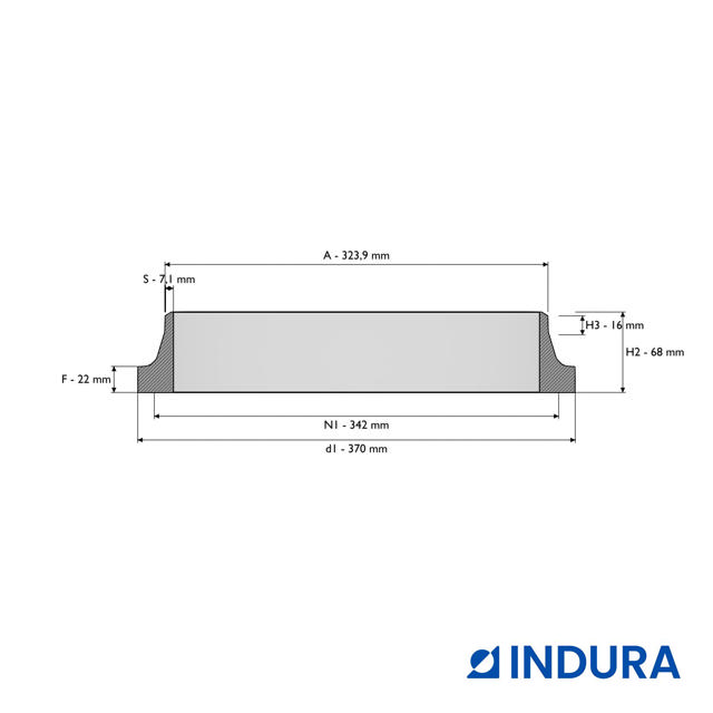 Weld-neck collar