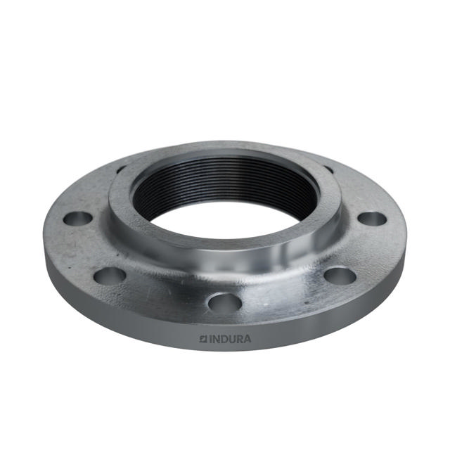 Flanges, HDG, Carbon, EN 1092-1, Threaded flange, T:13, PN10-16, B1, DN100, 4", S235JR, 1.0038, 