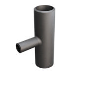 Butt-Weld Fitting, Carbon, ASME B16.9, Tee, 1 1/2"/1/2", A-234 WPB
