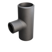 Butt-Weld Fitting, Carbon, ASME B16.9, Tee, 1 1/2"/1", A-234 WPB