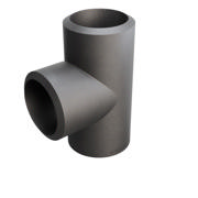 Butt-Weld Fitting, Carbon, ASME B16.9, Tee, 2 1/2"/2 1/2", A-234 WPB