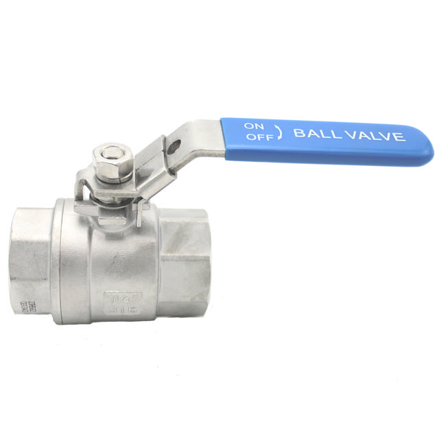 Valves, EN12266, Ball valve 2-pc, 1/4", CF8M-1.4408