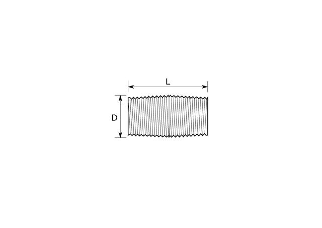 Threaded Fitting, Stainless, EN 10241, Barrel nipple close conical, 1/2"