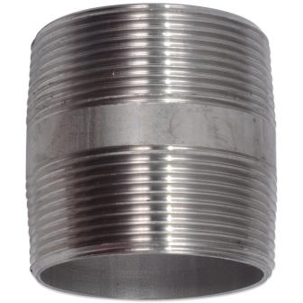 Threaded Fitting, Stainless, EN 10241, Barrel nipple, 1/8"
