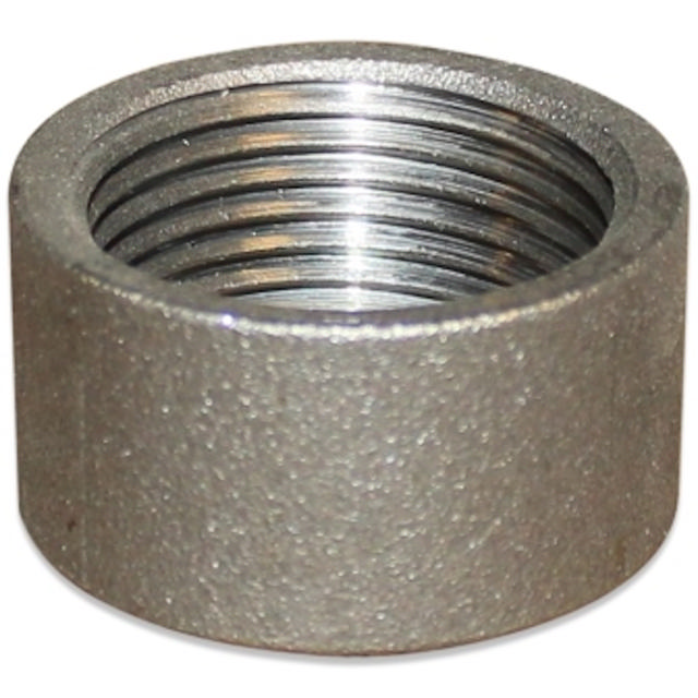 Threaded Fitting, Black, EN 10241, T:M, Coupling half length, 1/4"