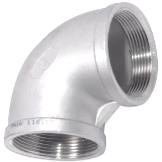 Threaded Fitting, Stainless, ISO 4144, Elbow, 1/2", AISI316