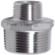 Threaded Fitting, Stainless, ISO 4144, Reducing nipple, 1 1/2"/3/4", AISI316