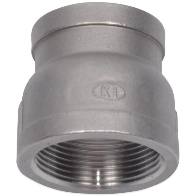 Threaded Fitting, Stainless, ISO 4144, Reducing socket, 1/2"/1/4", AISI316