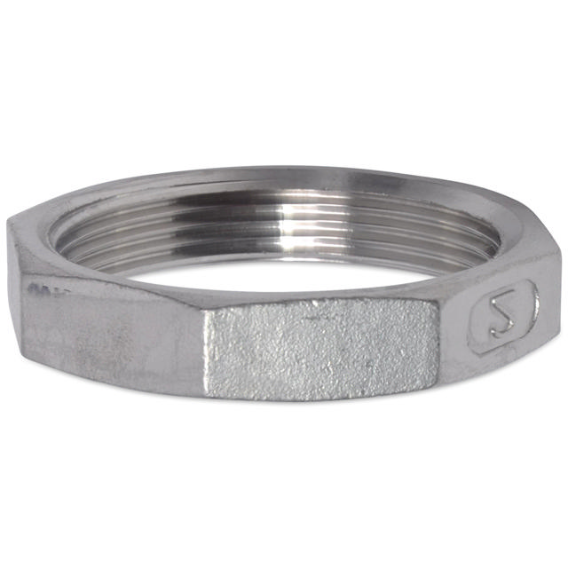 Threaded Fitting, Stainless, ISO 4144, Nut, 1/2", AISI316