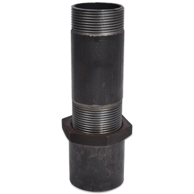 Threaded Fitting, Sort, EN 10241, Nippelrør Langgevind, 3/8"