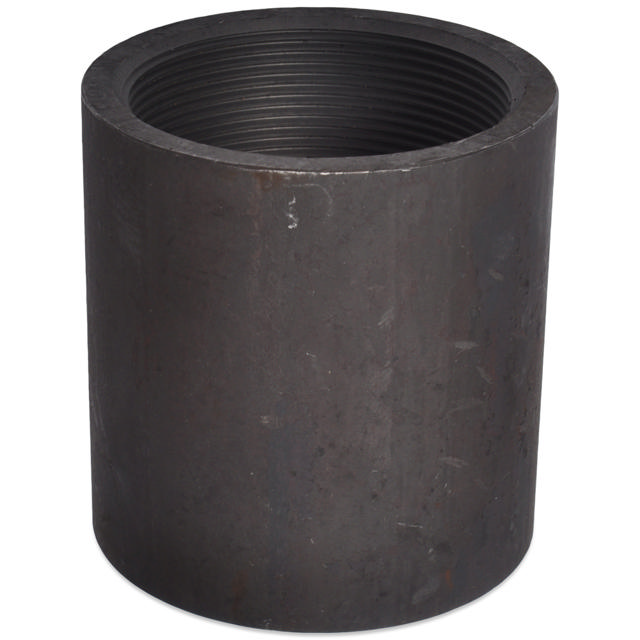 Threaded Fitting, Black, EN 10241, T:M, Coupling, 1/8"