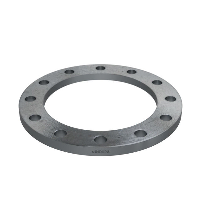 Flanges, HDG, Sort, EN 1092-1, Løsflange, T:02, PN16, A, DN200, 200,0, S235JR, 1.0038,